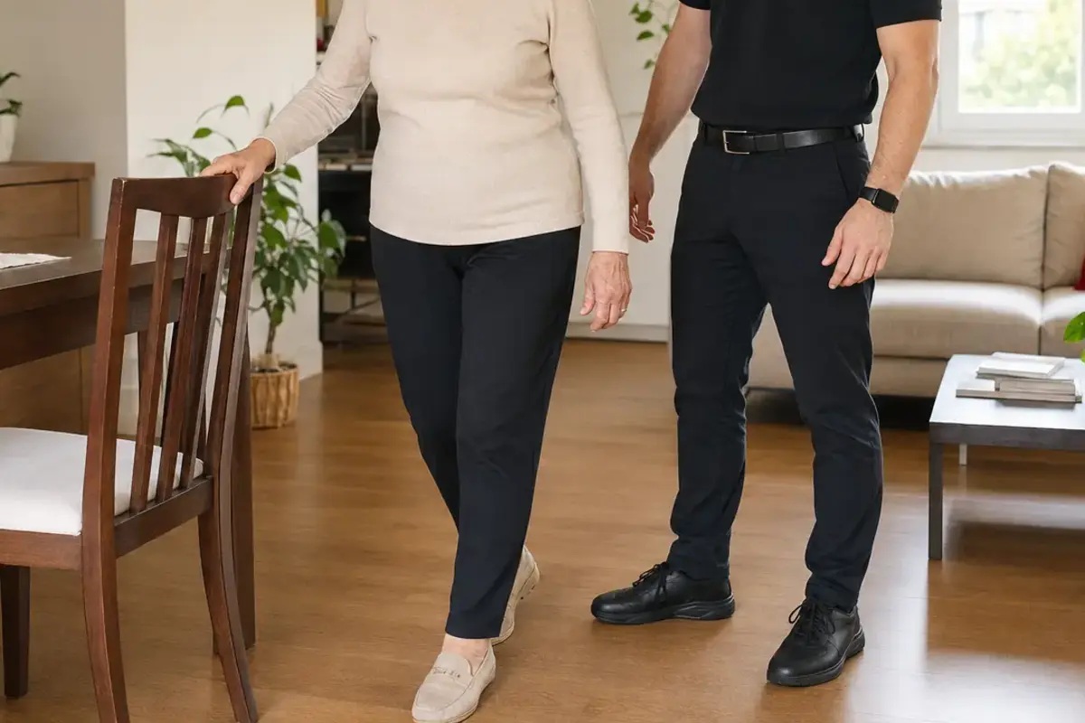 Allenamento del cammino e dell’equilibrio nella fisioterapia geriatrica a domicilio